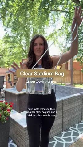 Perfect size clear stadium bag for game day and concerts #clearbag #clearstadiumbag #crossbodybag #concertbag #clearpurse 