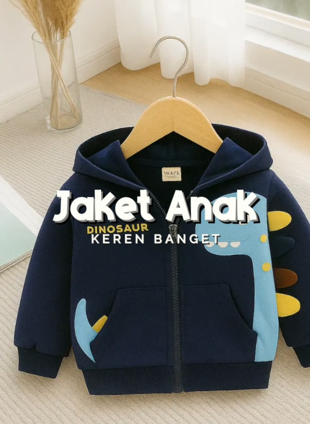 jaket anak gambar dino bahan tebal , harga terjangkau cek keranjang ya #jaketanak #jwketdino #racuntiktok #fyp 