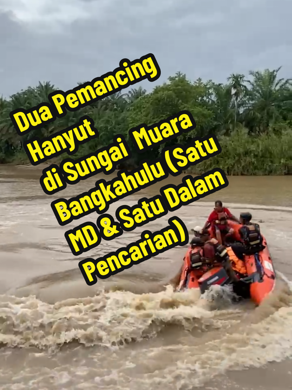 Dua Pemancing Hanyut  di Sungai  Muara  Bangkahulu (Satu MD & Satu Dalam Pencarian)  Bengkulu- Peristiwa nahas terjadi di Sungai Serut, Kecamatan Pasar Bengkulu, Kota Bengkulu, pada Rabu sore (10/9/2025) sekitar pukul 15.00 WIB. Dua orang pemancing dilaporkan hanyut terseret arus saat berenang di sungai tersebut. Informasi dihimpun, awalnya lima orang pemuda sedang memancing di tepi Sungai Serut. Dua di antaranya, yakni Riki (30) dan Jepri (30), memutuskan berenang. Naas, keduanya terseret arus deras. Tiga teman mereka berusaha menolong, namun hanya satu korban yang berhasil ditemukan dalam kondisi meninggal dunia, yakni Riki. Sementara itu, Jepri hingga kini masih dalam pencarian. Adapun identitas para korban: Ari (23) – Selamat Yoga (25) – Selamat Jodi (20) – Selamat Riki (30) – Meninggal dunia Jepri (30) – Dalam pencarian Menerima laporan dari warga bernama Sindi, tim Basarnas Bengkulu langsung bergerak ke lokasi kejadian. Sebanyak lima personel tim rescue KPP Bengkulu diturunkan untuk melakukan pencarian terhadap korban yang hilang. Hingga berita ini diturunkan, operasi SAR masih berlangsung di sekitar aliran Sungai Serut. Pihak keluarga dan masyarakat sekitar ikut memantau proses pencarian. #tenggelam #bangkahulu #tenggelambangkahulu #korbantenggelam 