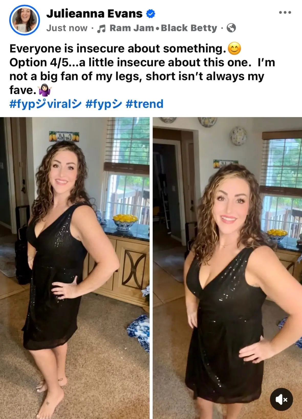 Everyone is insecure about something.😊 Option 4/5…a little insecure about this one.  I’m not a big fan of my legs, short isn’t always my fave.🤷🏻‍♀️ #fypシ゚viralシ #fypシ #trend #fyppppppppppppppppppppppp #fypシ゚viralシ 