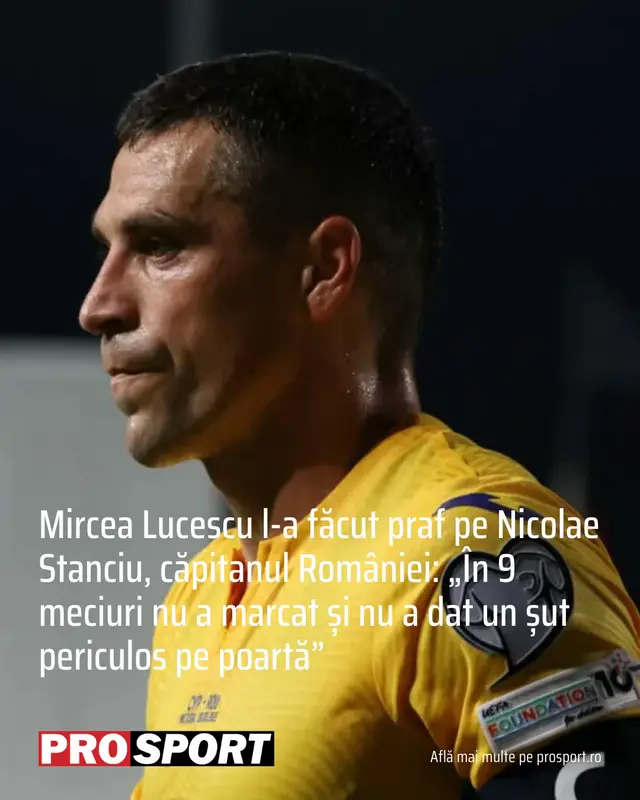 Mircea Lucescu l-a făcut praf pe Nicolae Stanciu, căpitanul României: „În 9 meciuri nu a marcat și nu a dat un șut periculos pe poartă” #echipanationala #mircealucescu #nicolaestanciu #prosport