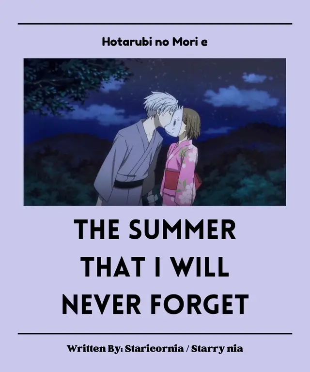 The first time I watched this had me in tears, dude it was tragic, but that is the reality happy ever after doesn’t exit.  #hotarubinomorie #anime