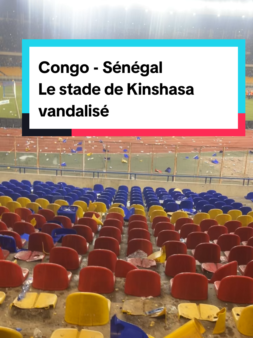 Fin du match Congo - Sénégal 