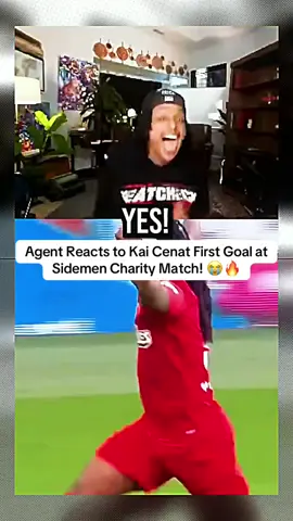 Agent Reacts to Kai Cenat First Goal at Sidemen Charity Match! 😭🔥 #agent #kaicenat #firstgoal #viral #foryoupage 