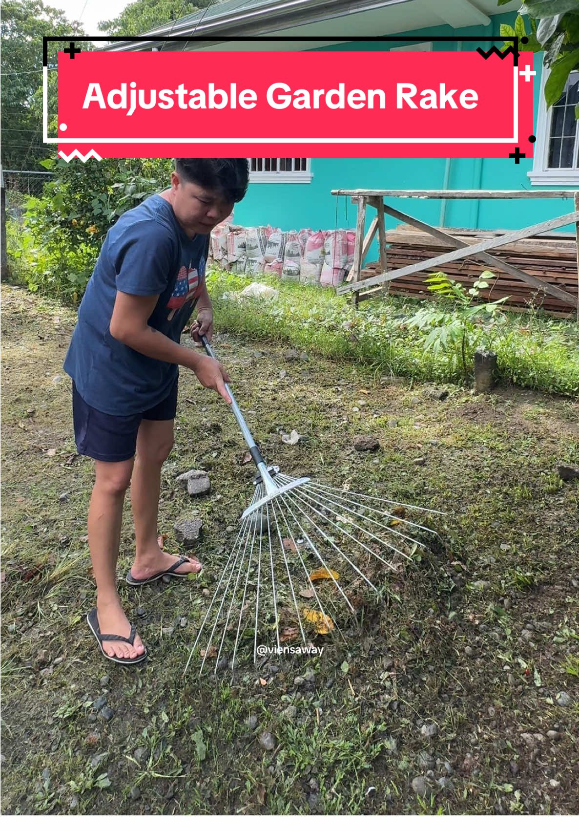 Solid na kalaykay para sa mga bakuran natin. #kalaykay #kalaykaysadahon #gardenrake #adjustable #gardentools 