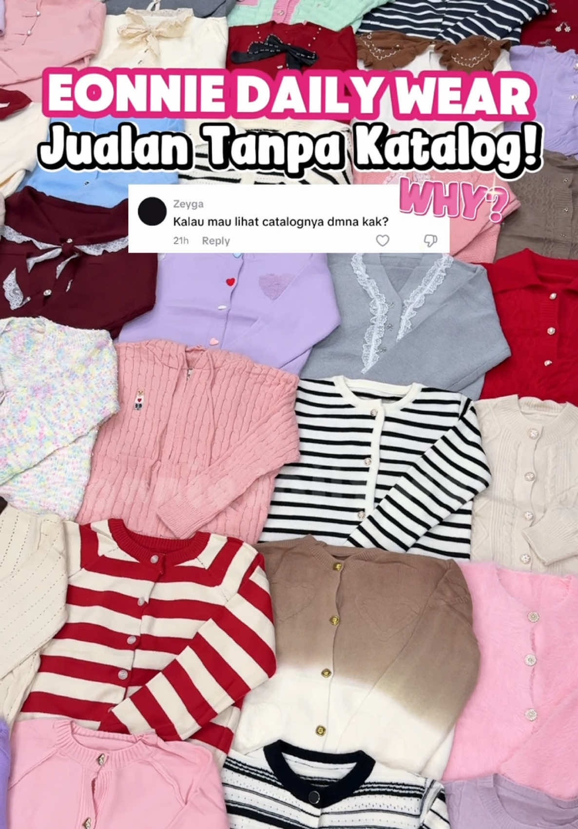 Random tapi sudah terkurasi dan pilihan terbaik🤫💗 Buat yg mau2 aja ya bestie, kalo secantik2 ini, bingung juga pilihnya🥺  Minimal order 10pcs,  pricelist bisa hubungi: 💌 WA ADMIN 1 : 0895409321030 💌 WA ADMIN 2 : 089657440001 📍LOKASI : Surabaya Timur 📦 SISTEM : Bisa ambil langsung atau kirim ekspedisi #supplierrajut #paketusahabangkok #grosirsurabaya #cardiganrajut #rajutpremium 
