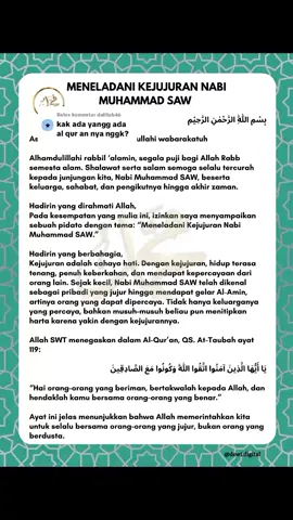 Membalas @dalifah46  Pidato Maulid Nabi Muhammad SAW dengan tema 