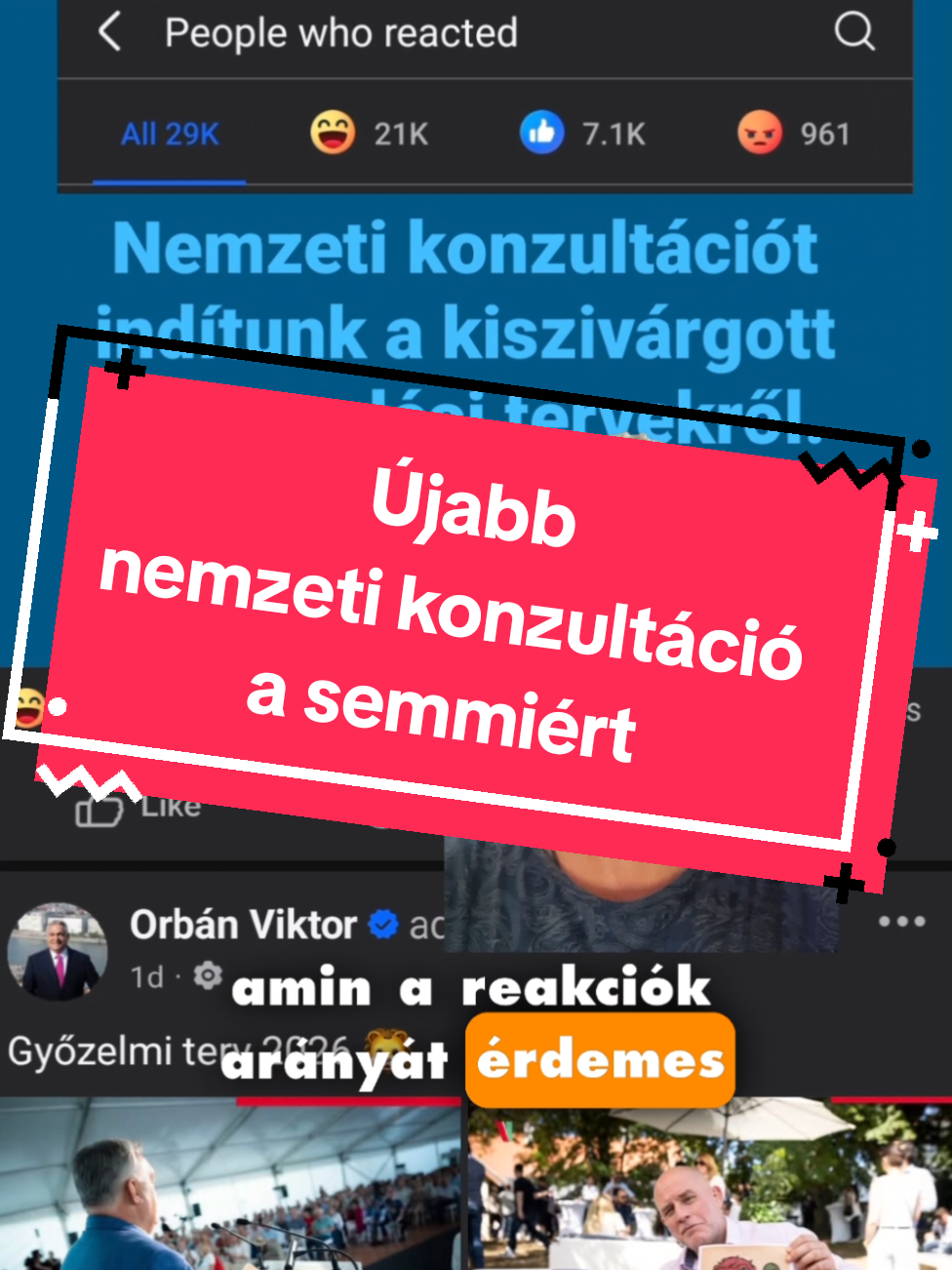 Újabb nemzeti konzultáció egy nem létező adótervről, mi a véleményetek, kéne változtatni a magyar adópolitikán? #adó #orbanviktor #fidesz #tisza #magyarpeter 