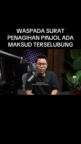 WASPADA SURAT PENAGIHAN PINJOL ADA MAKSUD TERSELUBUNG,SOLUSI GALBAY PINJOL LEGAL