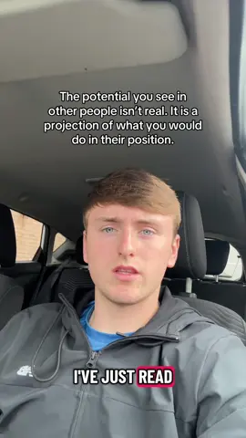 The only person who’s potential you can truly bet on is your own. 