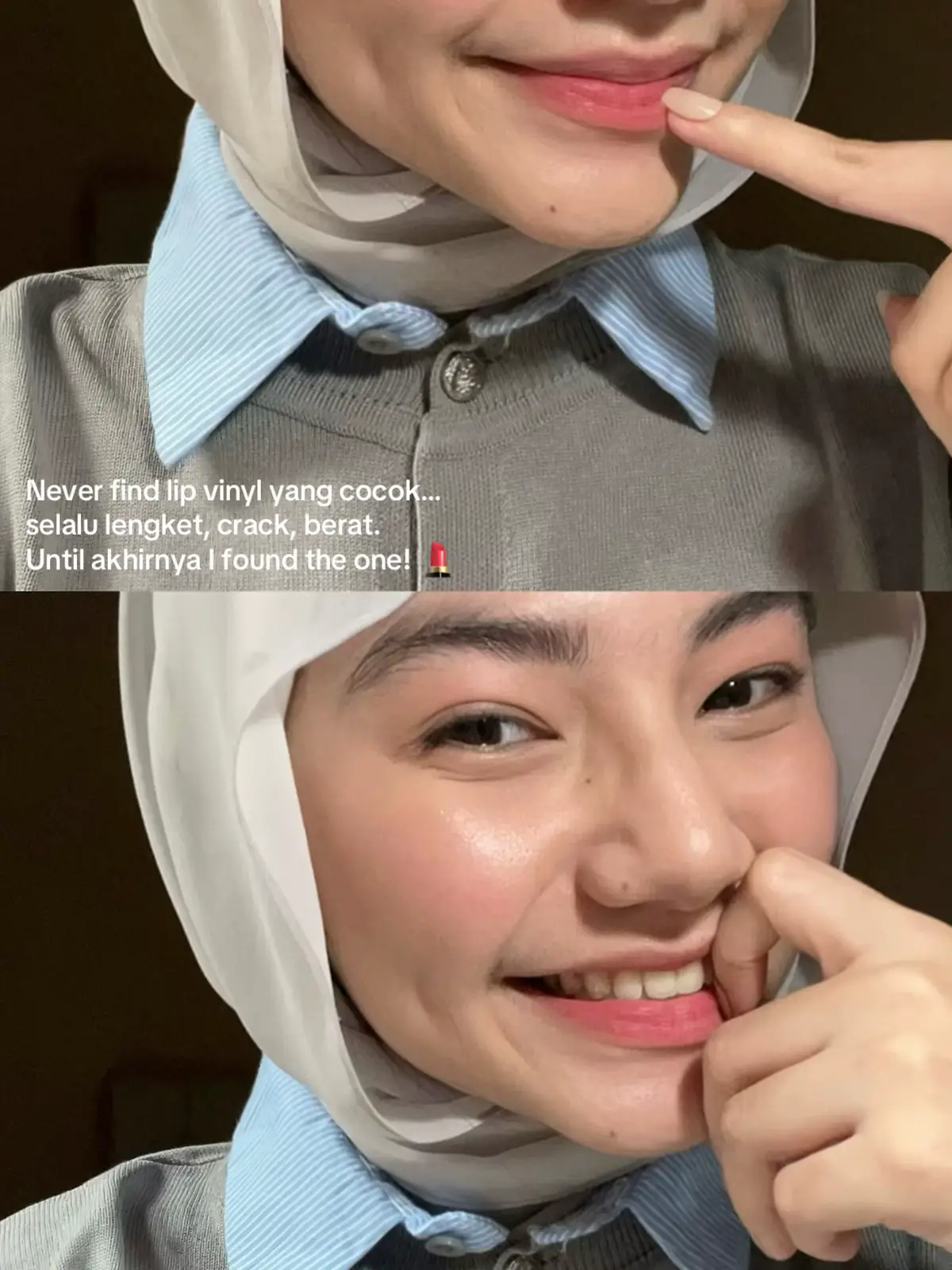 finally ketemu lip vinyl yang bener-bener tahan banting 😍 minim transfer jadi abis makan minum ga perlu ribet retouch. Glossy finish, ringan, anti crack literally my new fave daily lippie 💄 trust me worth it banget! #lipvinylviral #lipreview #transferproof