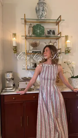 #ad I turned my kitchen into a cozy cafe & bar with the help of @Wayfair and completely warmed up the space, right in time for fall! I’ve linked these Wayfair finds in my bio :) #WayfairCreator #Wayfair #CozySpace 