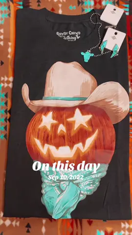 Three years later and this tee is finally back in stock!! Go and grab it now, 🔗 is in my b!0🧡 #onthisday #westernhalloween #cowboy #westernfashion #westernstyle 