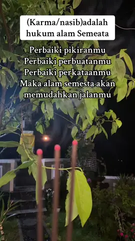 #karma /nasib adalah hukum alam semesta apapun yang terjadi itu akibat dari perbuatan,,, 