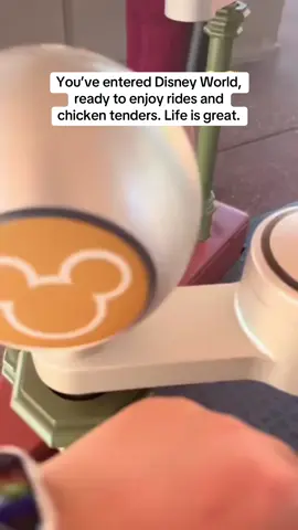 You’ve entered Disney World, ready to enjoy rides and chicken tenders. Life is great. #MagicPOVAdventures #pov #disney #universal #universalgreatbritain 