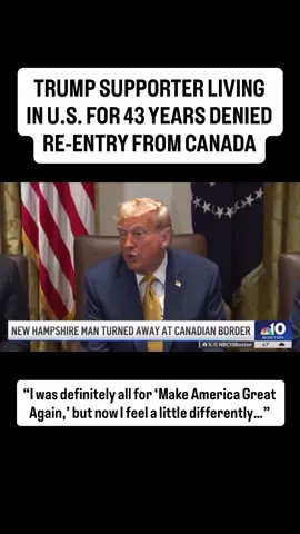 Trump supporter Chris Landry who was living in the US since 3 had his green card revoked and now he has to stay in Canada. 