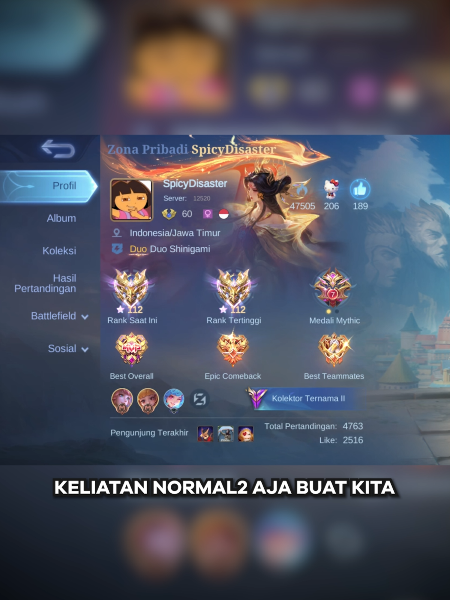 Kisah Mengerikan Dibalik Akun Ini #mlbb #mobilelegends