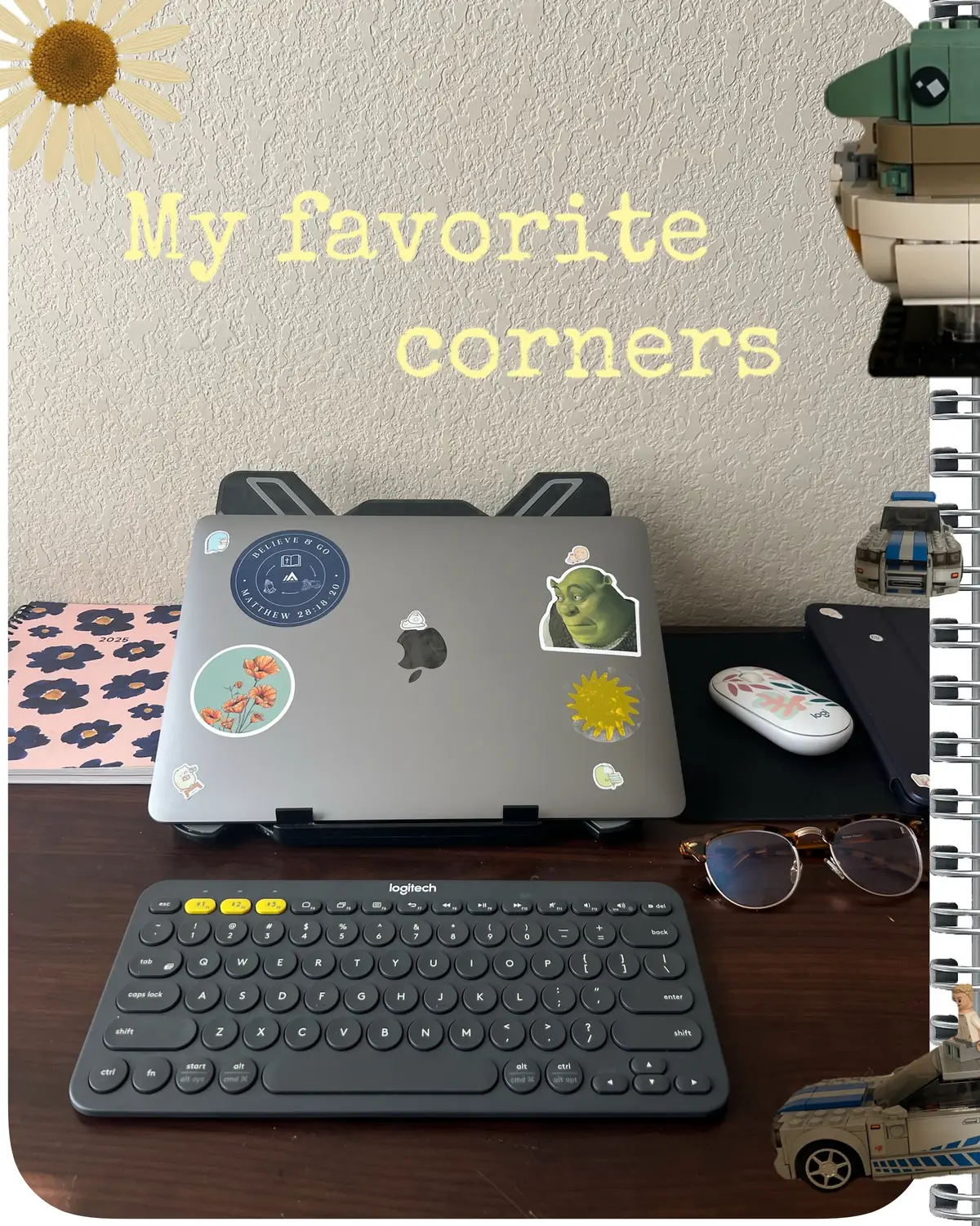 My favorite spots are my desk where do most of my videos. I’m still building my perfect desk setup. And then my lovely bookshelf where I put most of my lego. And still planning on what other things I will put on there. Mostly likely books😂, but they are expensive😭. #desksetup #productivity #hobby #aesthetic #goals  @Logitech @apple @LEGO @Samsung @target 