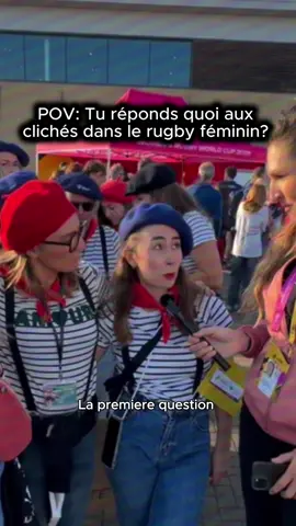 Les réponses aux clichés dans le rugby féminin ! 🏉 #rugby #womensrugby #rugbyfeminin #RWC2025 #XVdefrance / #soyonsbleues