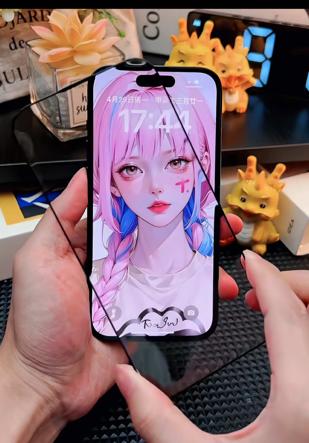 Cường lực không viền đen - full viền #kinhcuongluciphone #kinhcuongluc #kinhcuongluckingkong