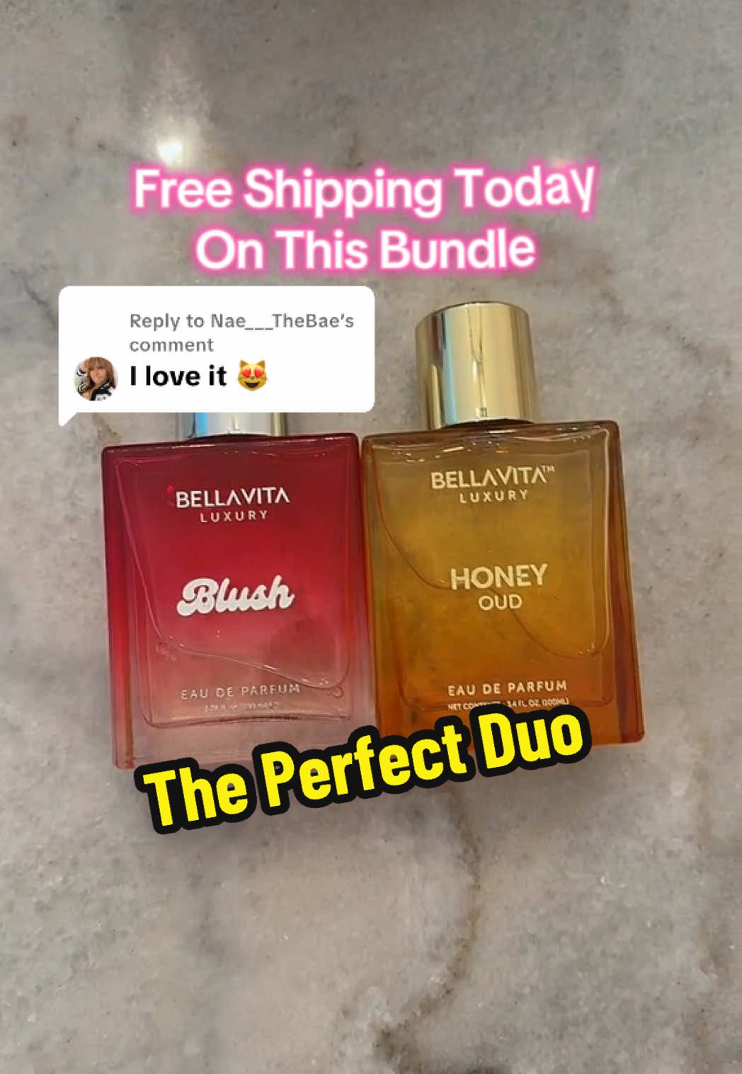 Replying to @Nae___TheBae Yess, I’m so glad you love it! These two pair very well together. #viralontiktokshop #superbrandclub #bellavita #honeyoud #blush 