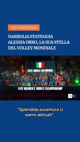 Il sindaco la accoglie con un mazzo di fiori. Lei dona la sua medaglia ai nonni. [👉 Per altre notizie da tutta Italia clicca sul link in bio] #tgrrai #tgrsardegna #volleyfemminile #pallavolo #alessiaorro 