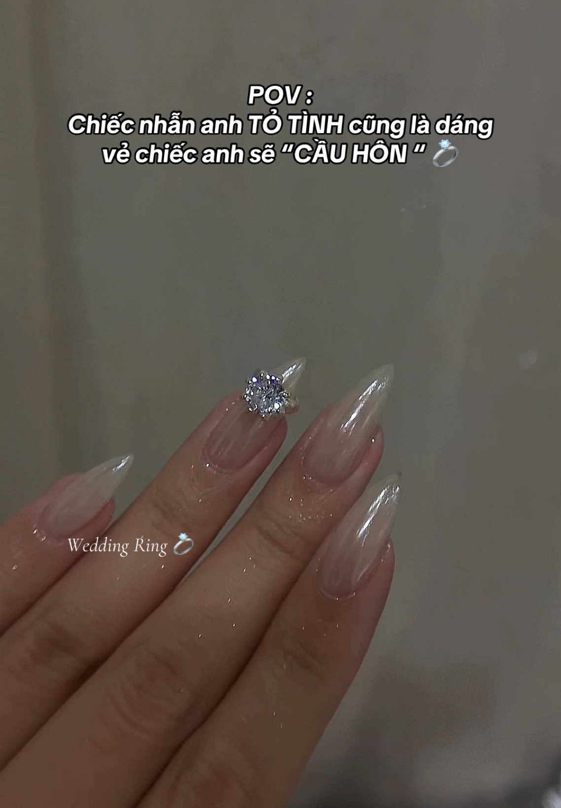 Nàng nào đã có nhẫn chưa ạ 💍 #thudaumot #pabeenail #tiemnailbinhduong #tiemnailthudaumot #couplelove #weddingnails 