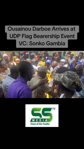 Ousainou Darboe Arrives at UDP Flag Bearership Event. VC: sonko gambia
