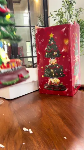 Christmas tree village unboxing #christmastree #christmasdecor 