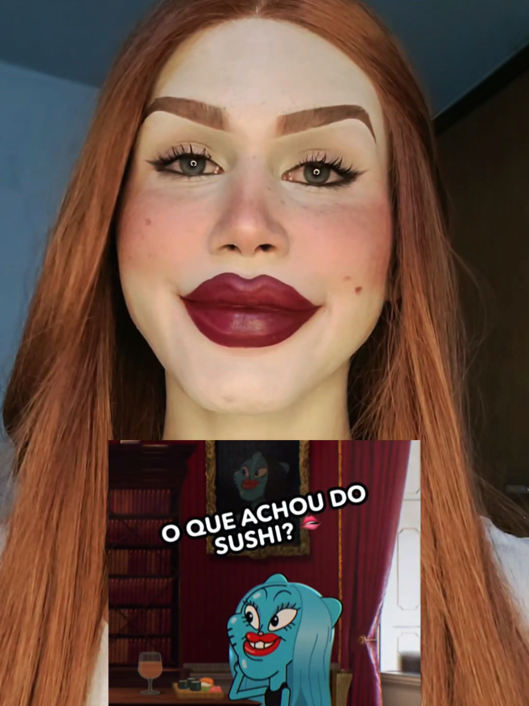 a Nicolle é muito engraçada kkkkkk #nicolle #gumball #humor #sushi #fypg 