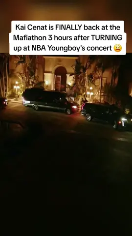 Kai Cenat is FINALLY back at the Mafiathon 3 house after TURNING up at NBA Youngboy's concert 😫