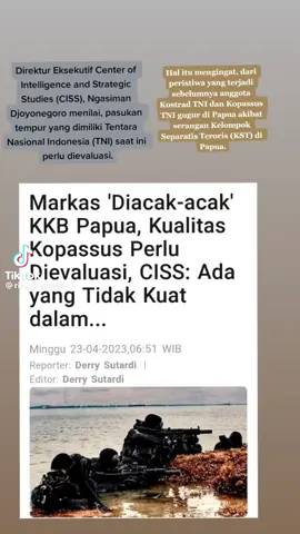 @TEDDY MINAHASA KKB SIPIL BERSENJATA AJA MENGACAK ACAK. MALU GAK TUH DI AKUI DUNIA. 