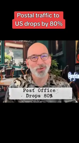 Postal traffic to  US drops by 80%... #usps #china #stopped 