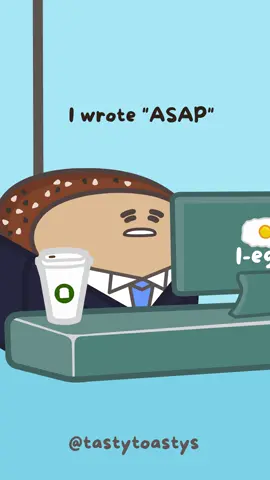 B.R.E.A.D = Being Really Exhausted And Done 🙄😒 #tastytoastys #work #funnyvideo #animation #silly  Audio credit: @Jay & Sharon 
