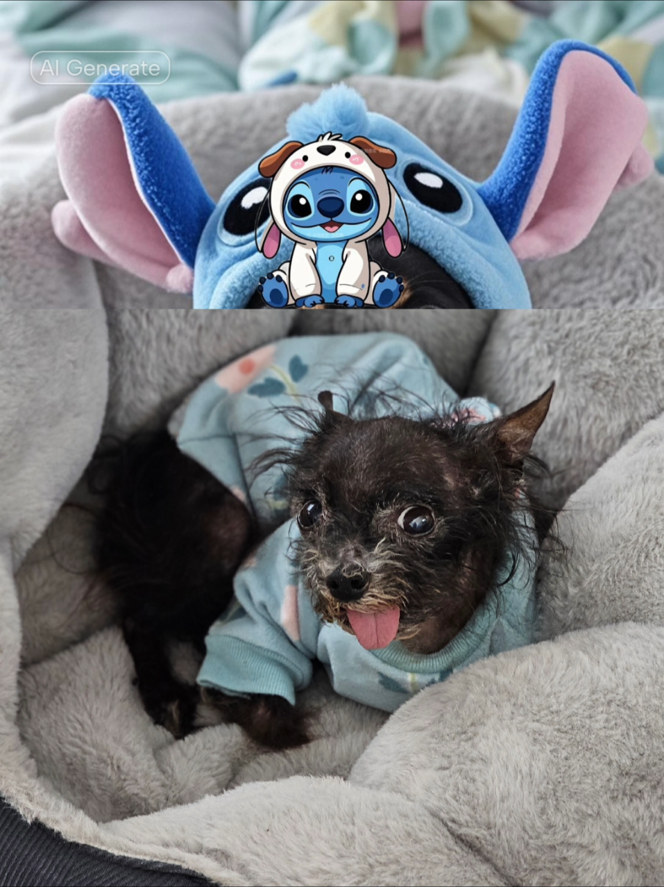 Lets see how AI transforms my dog. 