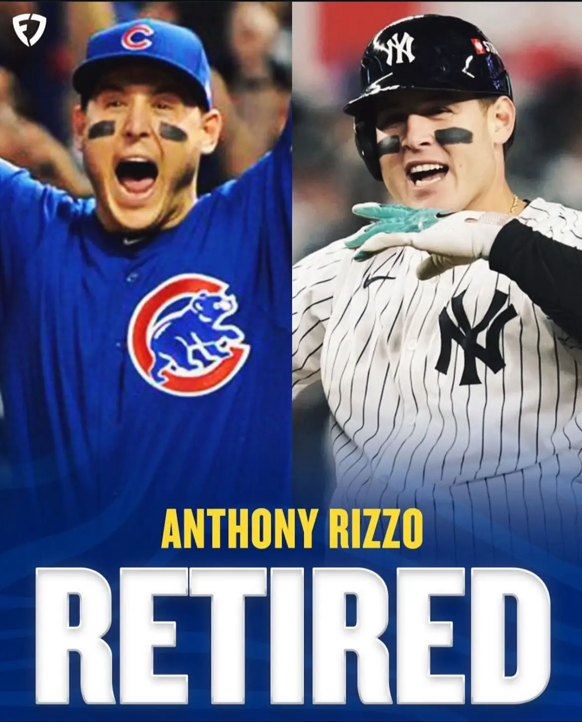 The World Series Champion will be retiring as a Chicago Cub this Saturday after 14 seasons in the MLB 😢 #MLB #chicagocubs #anthonyrizzo 