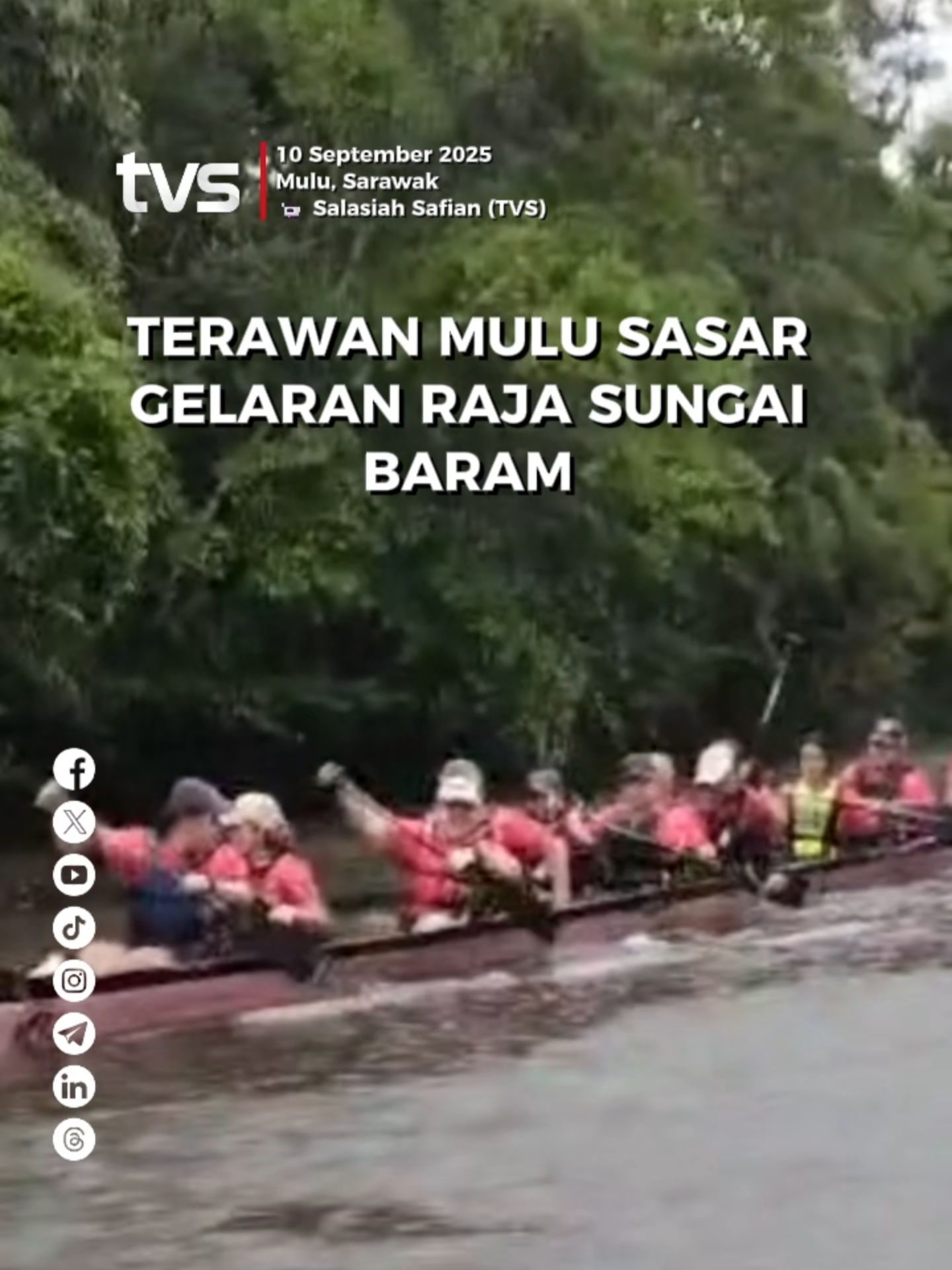 Terawan Mulu sasar gelaran Raja Sungai Baram 📹 Salasiah Safian (TVS) 📱 Strim live di tvsarawak.my atau di aplikasi MYTV Mana-Mana, Unifi TV dan Astro GO sekarang! #TVS122 #TVSNews #TVSarawak #terawanmulu #TrendingNewsMalaysia #BeritadiTikTok