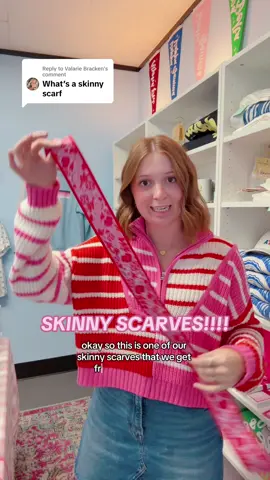 Replying to @Valarie Bracken 🙌🏻🙌🏻🙌🏻 #sororitymerch #silkscarf #skinnyscarf #clothingboutique 