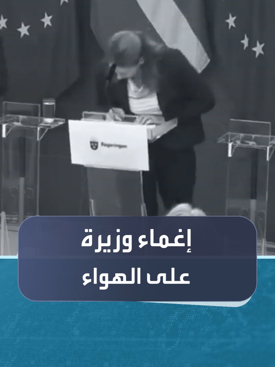 خلال مؤتمر لإعلان تعيينها رسميا.. إغماء وزيرة الصحة السويدية على الهواء #العالم_في_دقائق #العربية_24