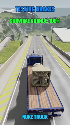 nuke truck💥💥💥😂😂😂 #beamng #beamngdrive #beamngcrash #game #gaming 
