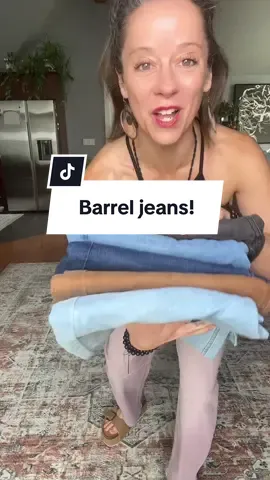 Replying to @Tabitha’s Bargain Hub  These Evaless mini barrel jeans are so on-trend right now. Super stretchy, flattering on all body types, and available in a variety of unique colors you don’t usually see in denim. The mini barrel cut gives you that stylish, fashion-forward look while staying comfortable enough for everyday wear. Prices are subject to change. Results may vary. #BarrelJeans #StretchyJeans #MomJeans  @Evaless official 