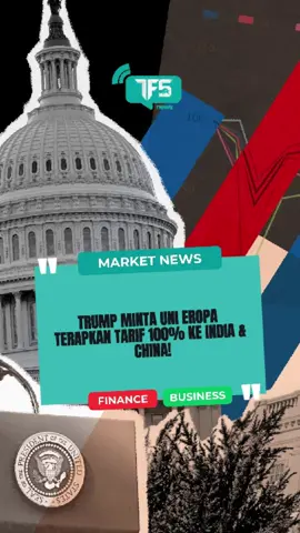 Trump desak Uni Eropa kenakan tarif 100% ke Indonesia besar pembeli minyak Rusia—India & China! #CasperTFS #TFS #TheForexSupport #Forex #Geopolitik #Trump #Tarif #FYP #fypシ #Crypto