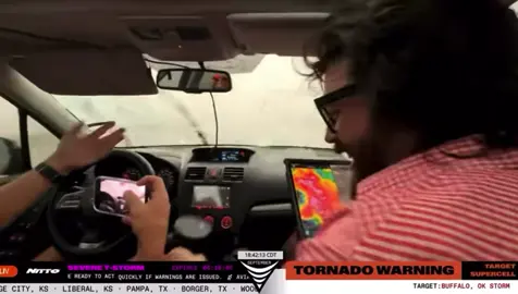The Dominator Fore gets destroyed by baseball to softball size hail and 80 mph winds! This supercell also produced a #tornado. We are now at the mayor’s house in Laverne, Oklahoma until we can repair our disabled vehicle. This is a capture from our live stream 