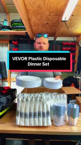 #disposabledinnerware #dinnerset #disposableplates #vevor #sale @Vevor_US @vevor shop 