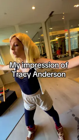 My impression of Tracy Anderson ##tracyanderson#u#uesv#viralg#gossipgirlm#manhattan