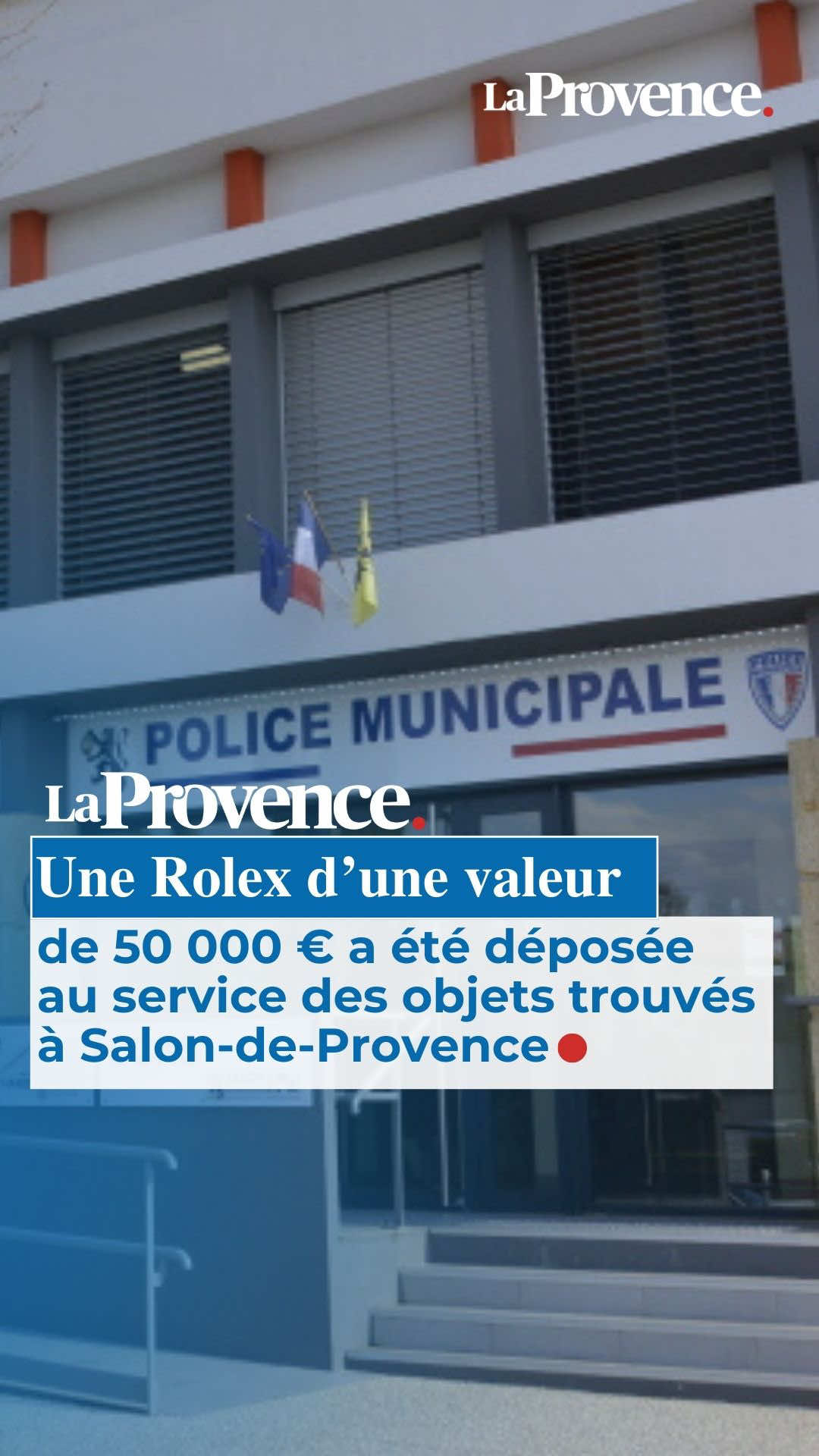 😯 Une Rolex d'une valeur de 50 000€ a été déposée au service des objets trouvés à Salon-de-Provence ! #rolex #provence #insolite