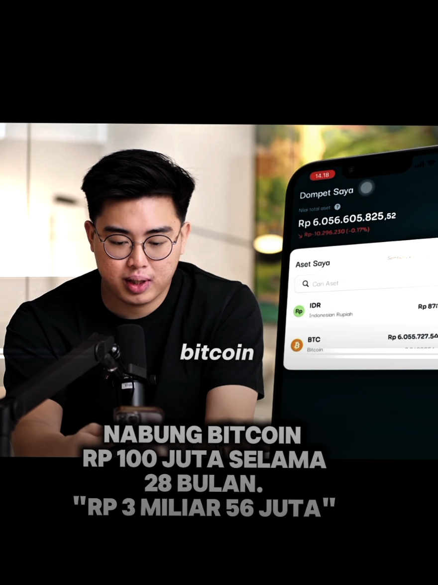 3,3 bitcoin senilai  Rp 3 miliar 55 juta #timothyronald 