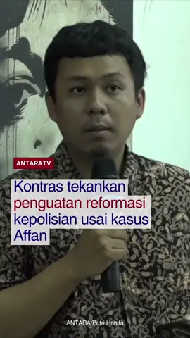 Kasus kematian Affan Kurniawan memunculkan desakan kuat agar reformasi kepolisian segera dijalankan. Koordinator Kontras Dimas Bagus Arya di Jakarta, Rabu (10/9), menilai langkah pengawasan dan penegakan hukum yang transparan menjadi kunci untuk mencegah berulangnya kekerasan saat aksi massa. Simak berita terkini dan program-program menarik Antara TV di youtube Antara TV Indonesia dan antaranews.com/video! #antaratv #kontras #affankurniawan #kepolisian #penegakanhukum #aksimassa