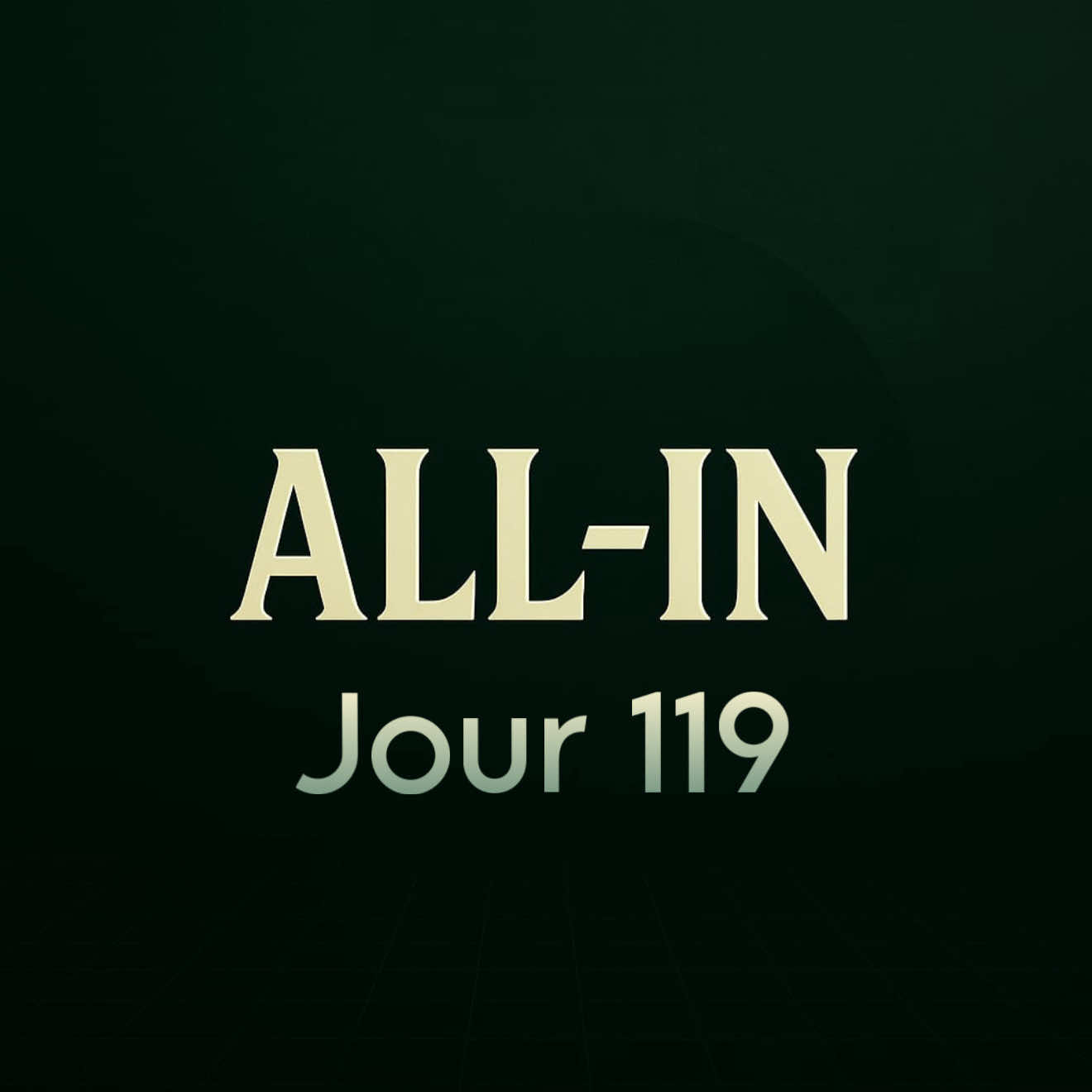 Jour 119 #allin #jeremystpierre 