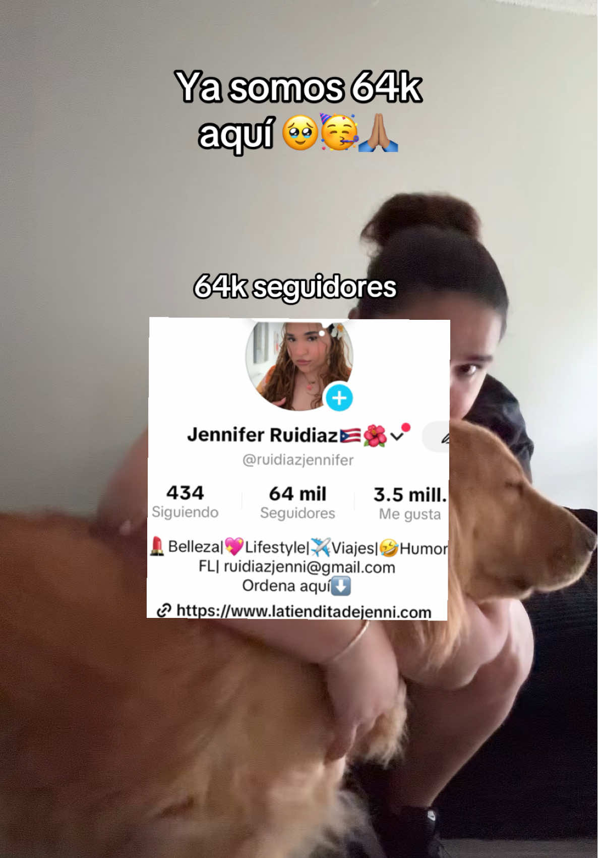 Otro milestone más, 64k seguidores. Wow gracias por todo.🙏🏽🥹🥳 #boricua #jenniferruidiaz #creadoradecontenido #latinacreator #milestone 
